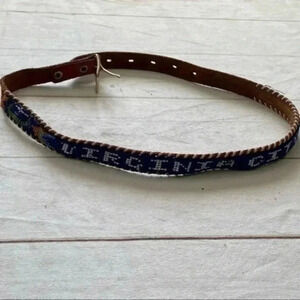 Virginia City leather beaded women’s belt